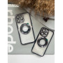 Чорний чохол на iPhone 14 pro MagSafe "colurl new phone case "з закритою камерою 